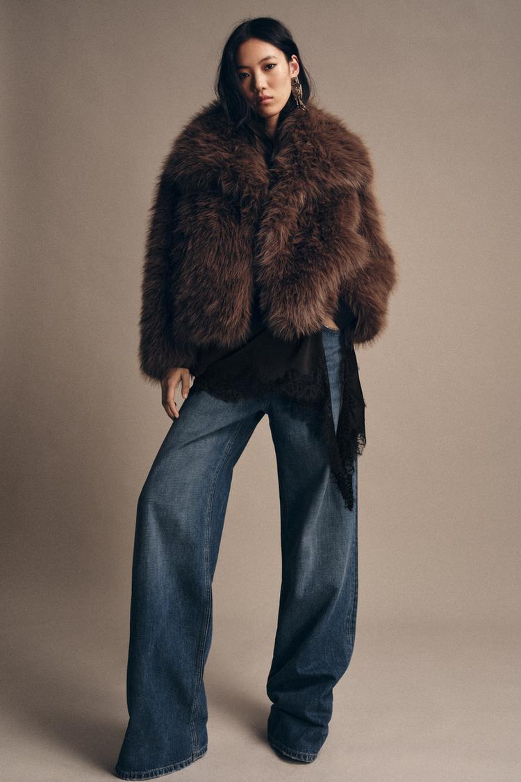 Cazadora efecto pelo soft